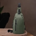 thumbnail image 1 of BLESIYA Men Chest Bag Casual Tote Bag Mini Shoulder Bag for Running Cycling Climbing Green, 1 of 8