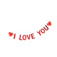thumbnail image 1 of BLESIYA Red Felt Banner Valentines Day Decoration 3 Meters Rope for Engagement Party Style A, 1 of 8