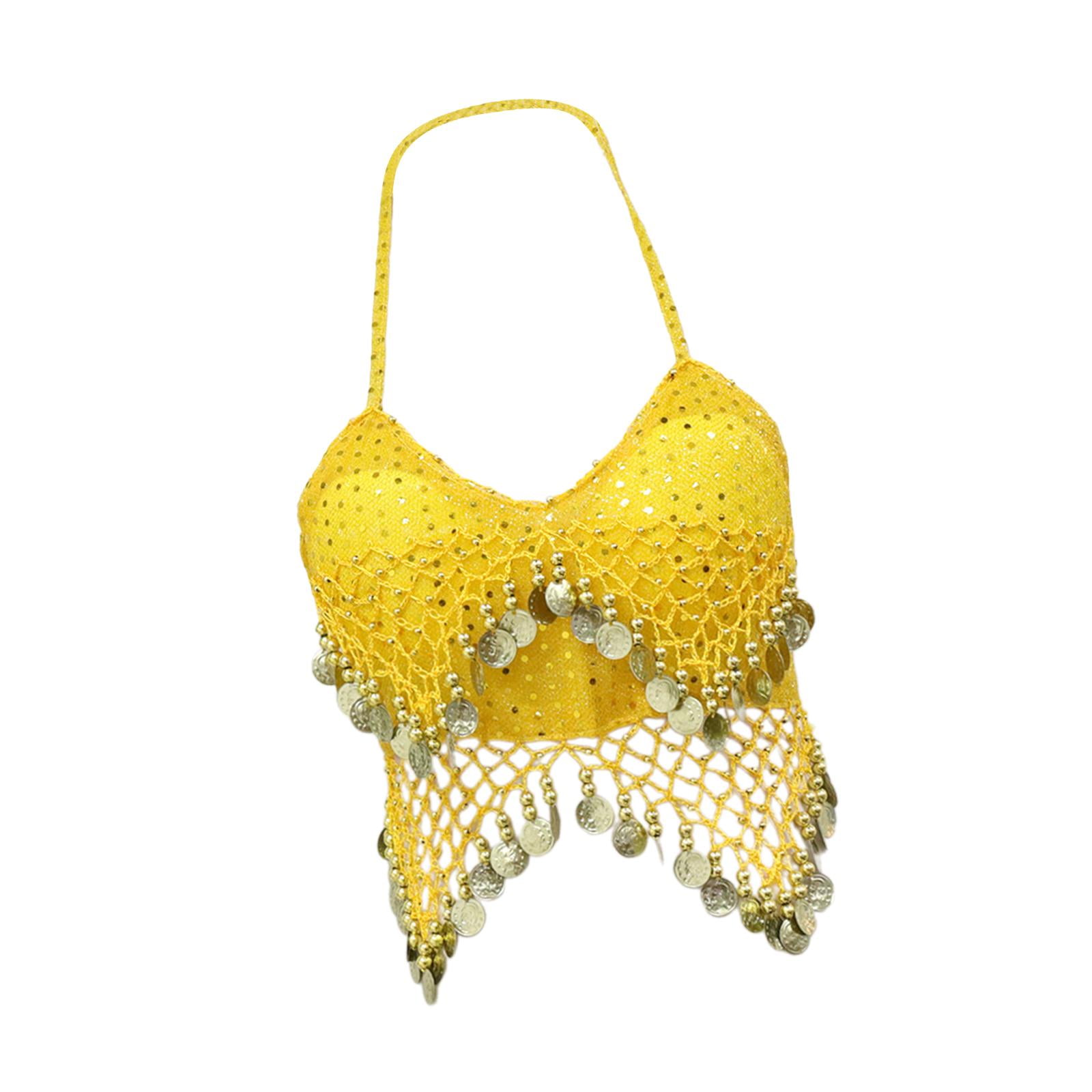 sequin belly dance top