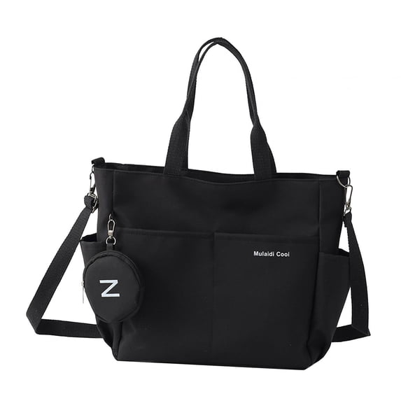 BLESIYA Tote Bag for Women Crossbody Bag Oxford Cloth Large Capacity Mommy Tote Shoulder Black