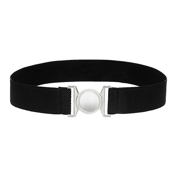 BLESIYA Women Elastic Waist Belt Casual Dress Belt for Shopping Street Birthday Gift Black