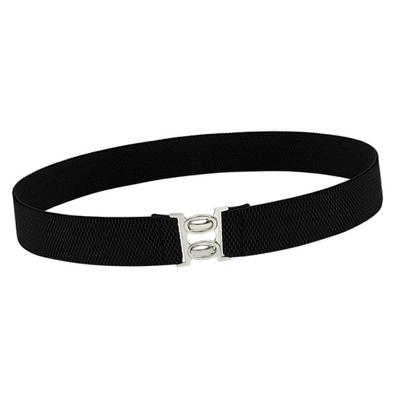 BLESIYA Women Elastic Waist Belt Casual Waistband for Festivals Birthday Gift Street Black