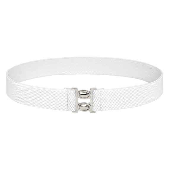 BLESIYA Women Elastic Waist Belt Casual Waistband for Festivals Birthday Gift Street White