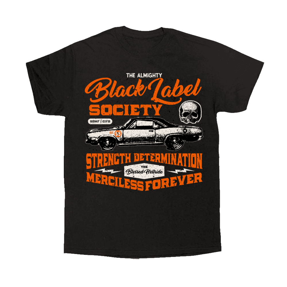 BLESSED HELLRIDE SDMF TEE Black Label Society Store Apparel Black