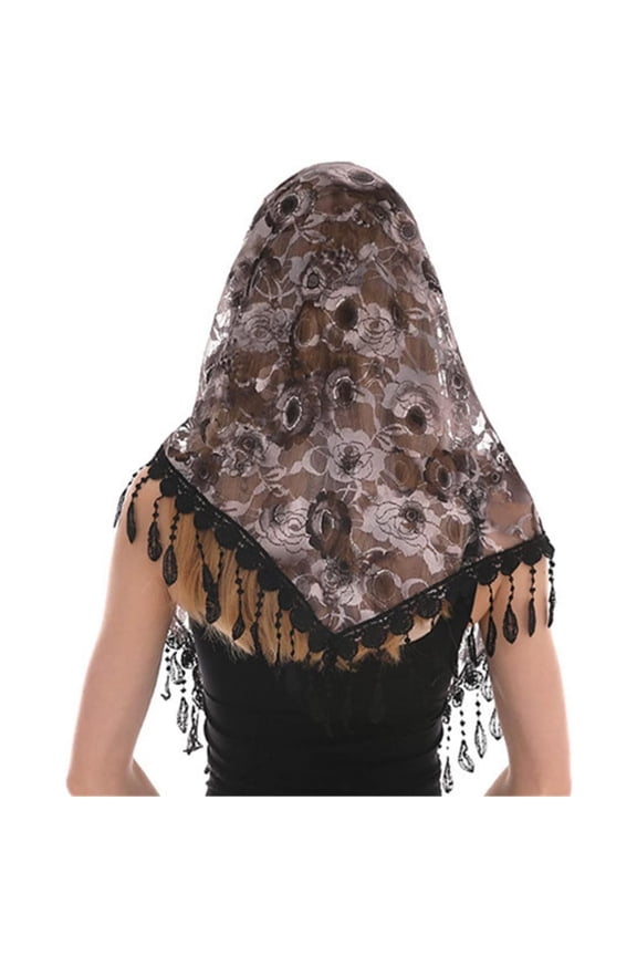 Women Catholic Mantilla Head Covering Scarf Church Chapel Veil