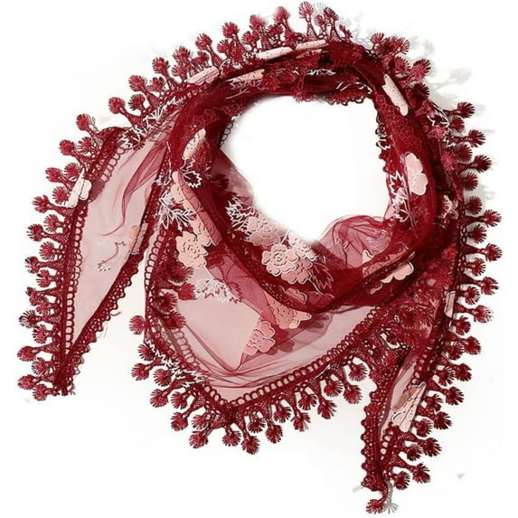 BLESSI Women Catholic Mantilla Head Veil Floral Cathedrals Church Chapel Lace Veil Scarf Mass