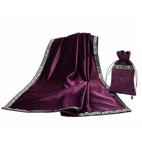 BLESSUME Altar Square Tarot Table Tablecloth Decor Divination Cards Wicca Cloth
