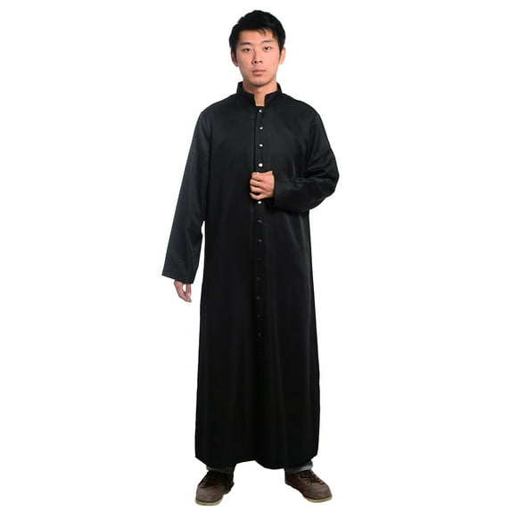 BLESSUME Cassock Robe Priest Chasuble Pulpit Clergy Vestments Men's Cassock Pastor Robe Church