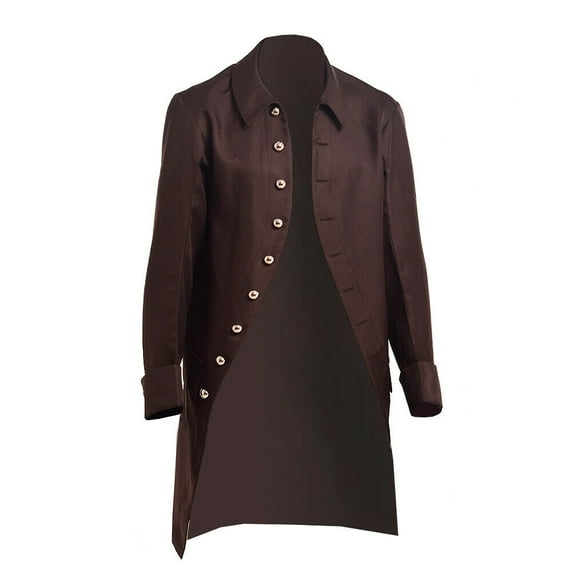 BLESSUME Men is Costumes Victorian Mens Military Trench Vintage Coat Steampunk Outwear Carnival
