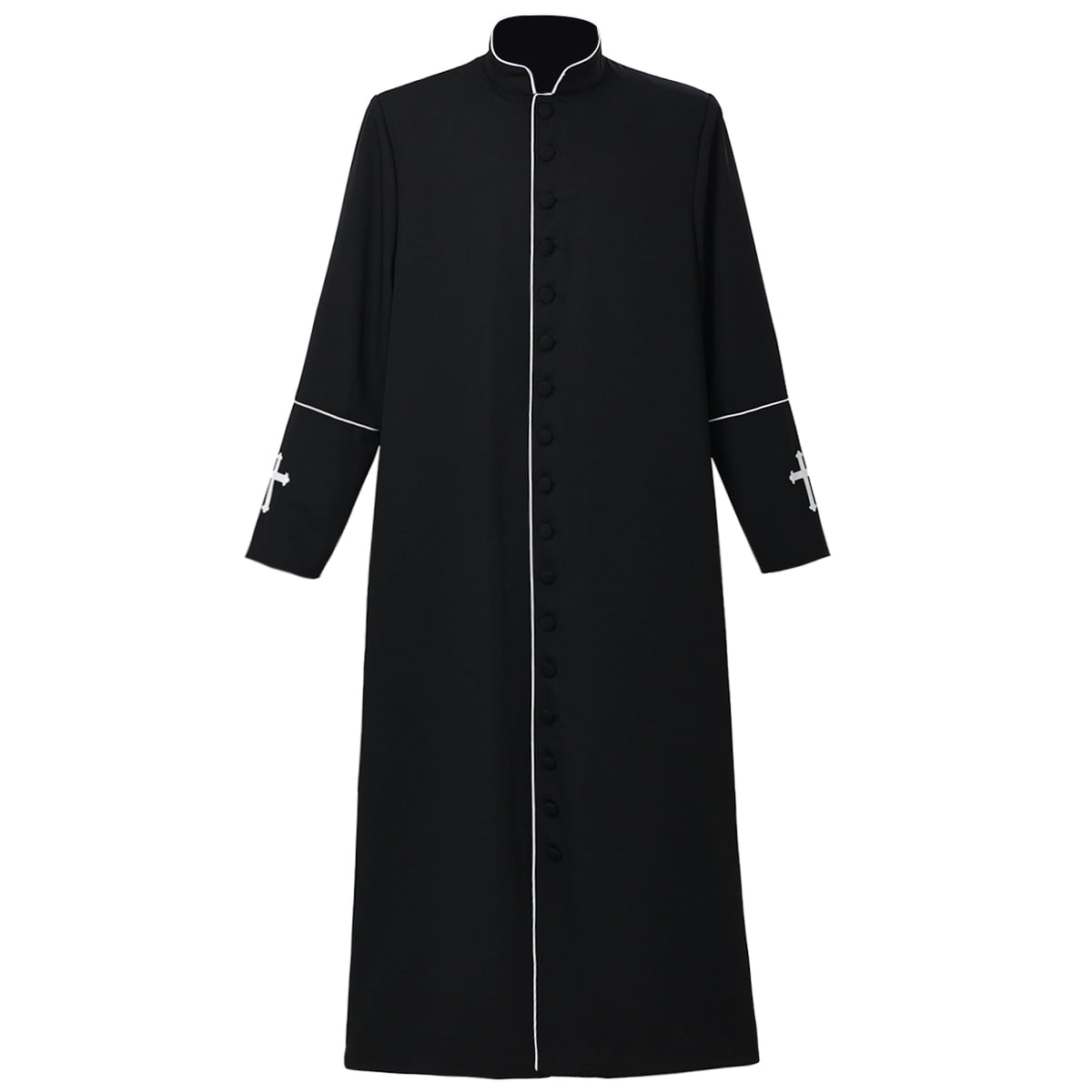 BLESSUME Men's Clergy Cassock Church Minister Robe Vestment for Pastor