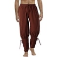 thumbnail image 1 of BLESSUME Mens Spring Summer Autumn Ankle Banded Pants Medieval Viking Navigator Trousers Renaissance Pants, 1 of 6