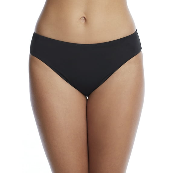 BLEU Women's Black Stretch Ruched-Back Full Coverage Bikini Swimsuit Bottom 4