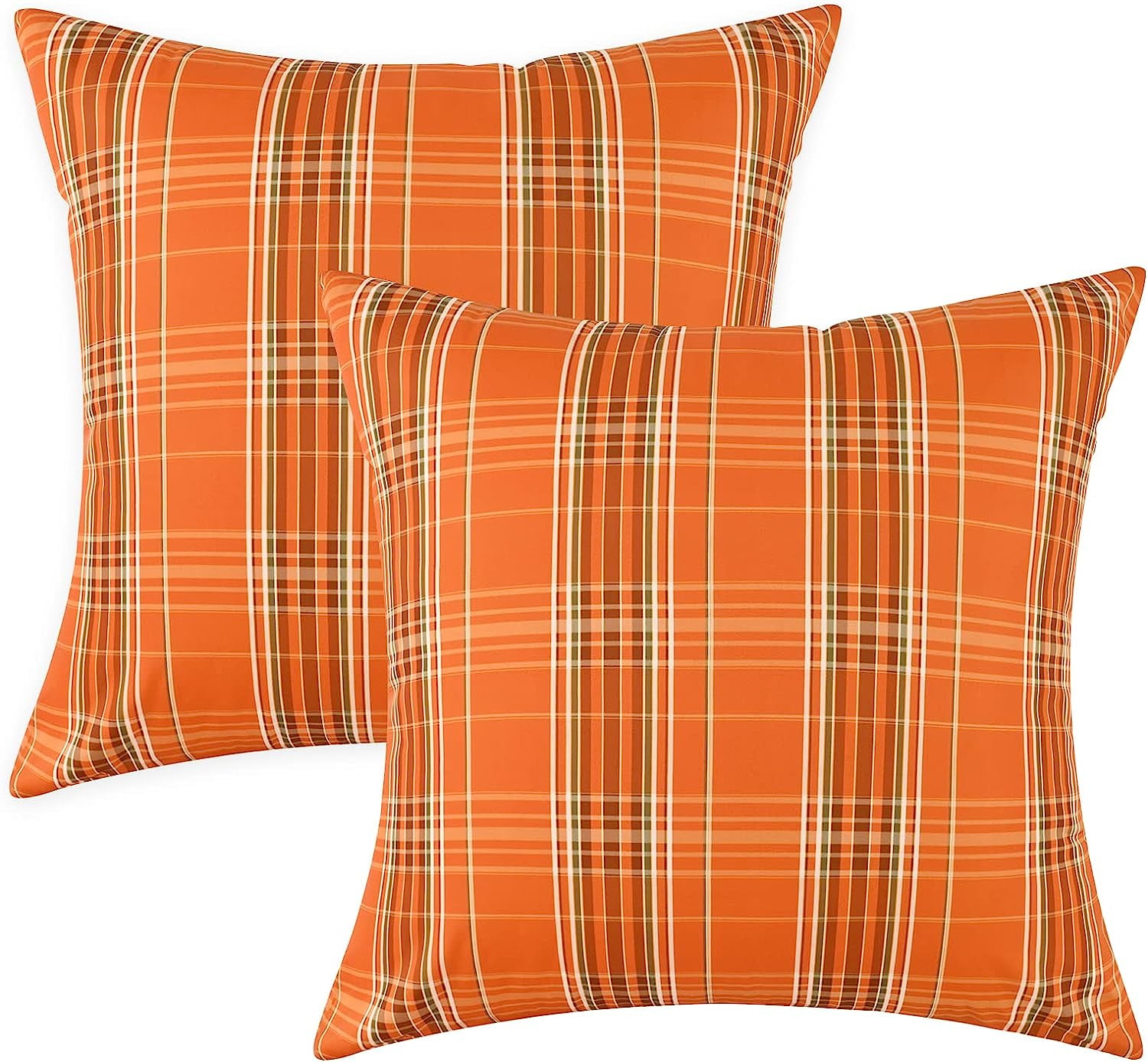 BLEUM CADE 2 Pack Fall Throw Pillow Covers 18 x 18 inch,Farmhouse