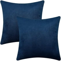 GLORY SEASON Velvet Throw Pillow Cover Soft Decorative Luxurious Solid Square Cushion Case for ...