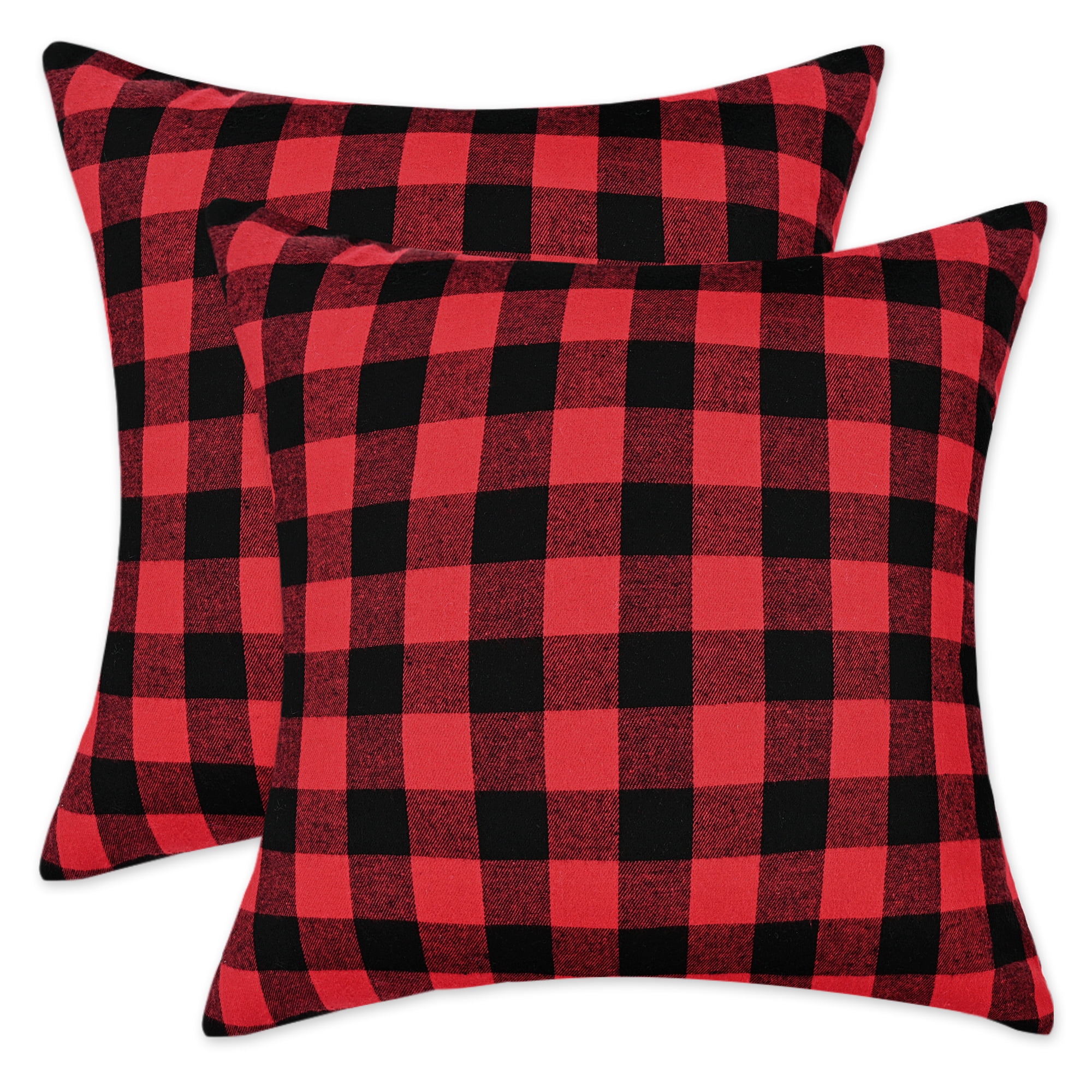 BLEUM CADE 2 Pack Throw Pillow Covers 18 x 18 Inch Christmas Pillow