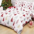 thumbnail image 1 of BLEUM CADE 3 Pieces Christmas Duvet Cover King Size,Xmas Tree Comforter Cover Set with Zipper Closure Christmas Cover with Zipper Closure Soft Bedding Sheet Set,Red, 1 of 7