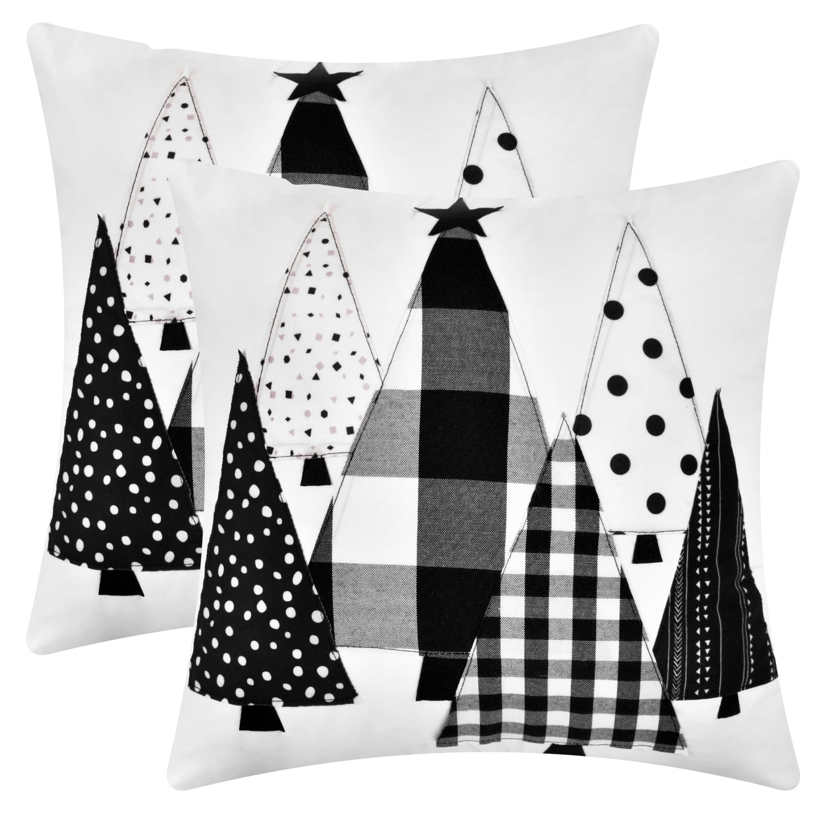 BLEUM CADE Christmas Pillow Covers 18 x 18 inch,Set of 2 Winter Holiday
