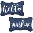 Bleum cade weatherproof outdoor pillow covers set of 2 12x20 inch for