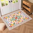 thumbnail image 1 of Bleum Cade Area Rugs for Doormat 2X3,Spring Boho Floral Rug, Machine Washable Non Slip Welcome Mat, Low Pile Carpet for Entryway, Kitchen, Front Door Indoor Entrance,Beige, 1 of 7