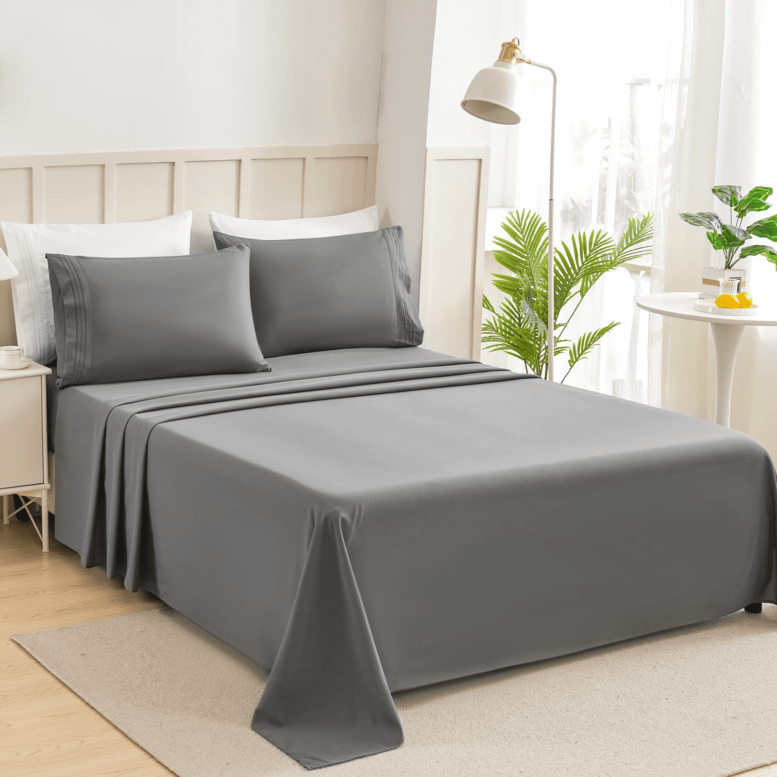 BLEUM CADE Twin Size Bed Sheet Deep Pocket，3 Pieces Ultra Soft