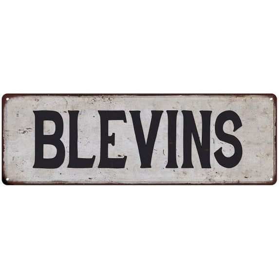 BLEVINS Vintage Look Gift Rustic Chic Metal Sign 6x18 206180036801