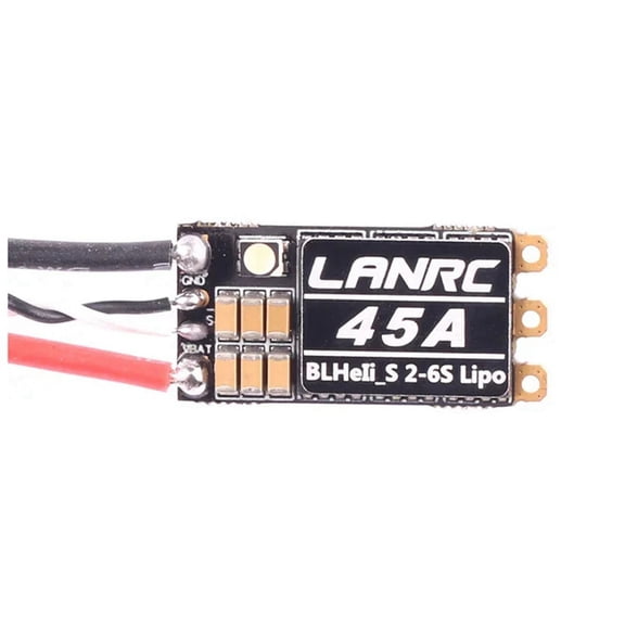 BLHeli S 2-6S Lipo 45A Brushless ESC Built-in Programmable RGB LED D-Shot 150/300/6k3501