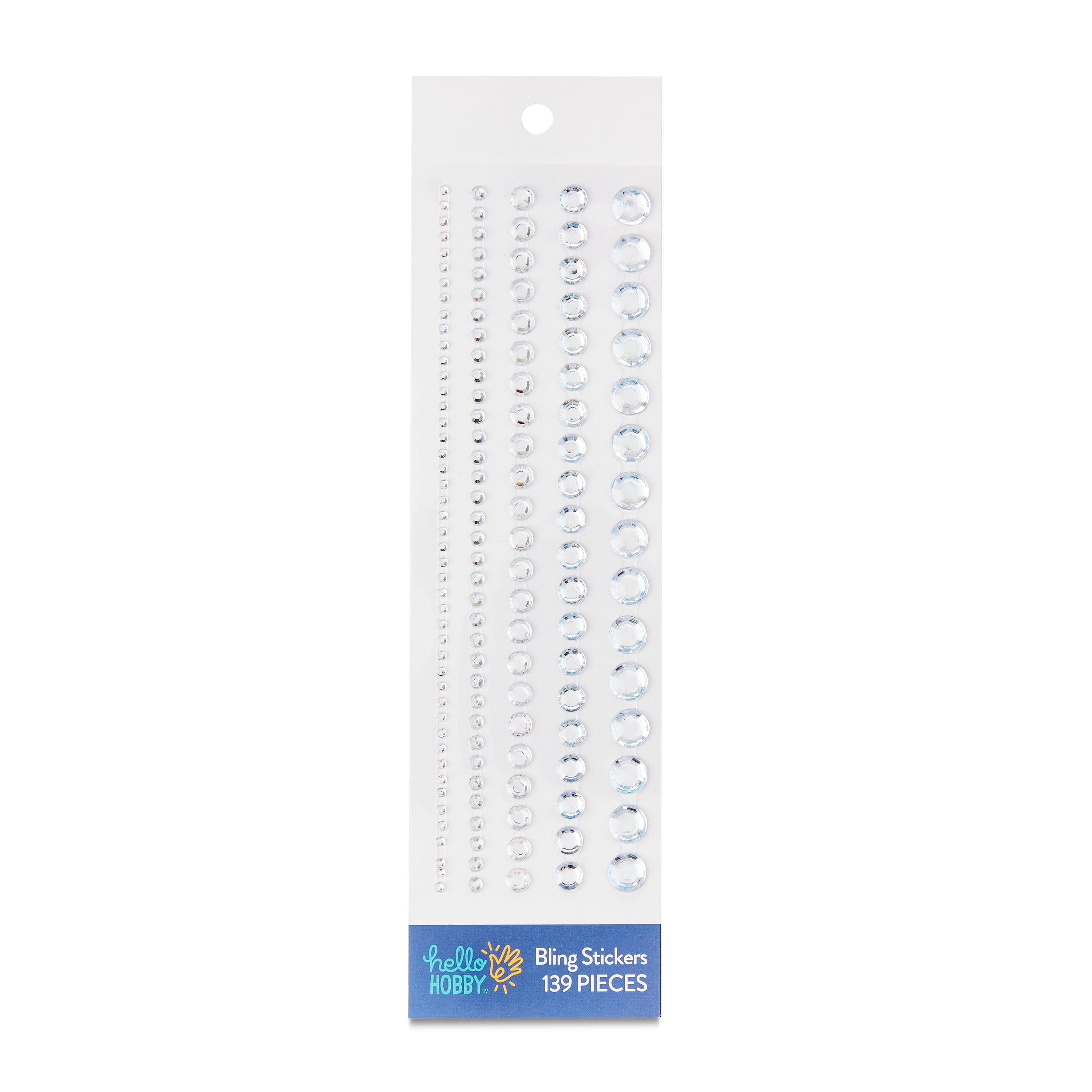 Hello Hobby Clear Rhinestones Strips for DIY Craft Stickers