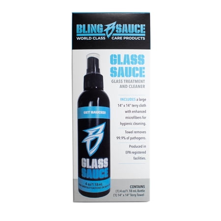 Bling Sauce Glass Treatment Cleaner with Polymer Scratch Removal - 4 oz
