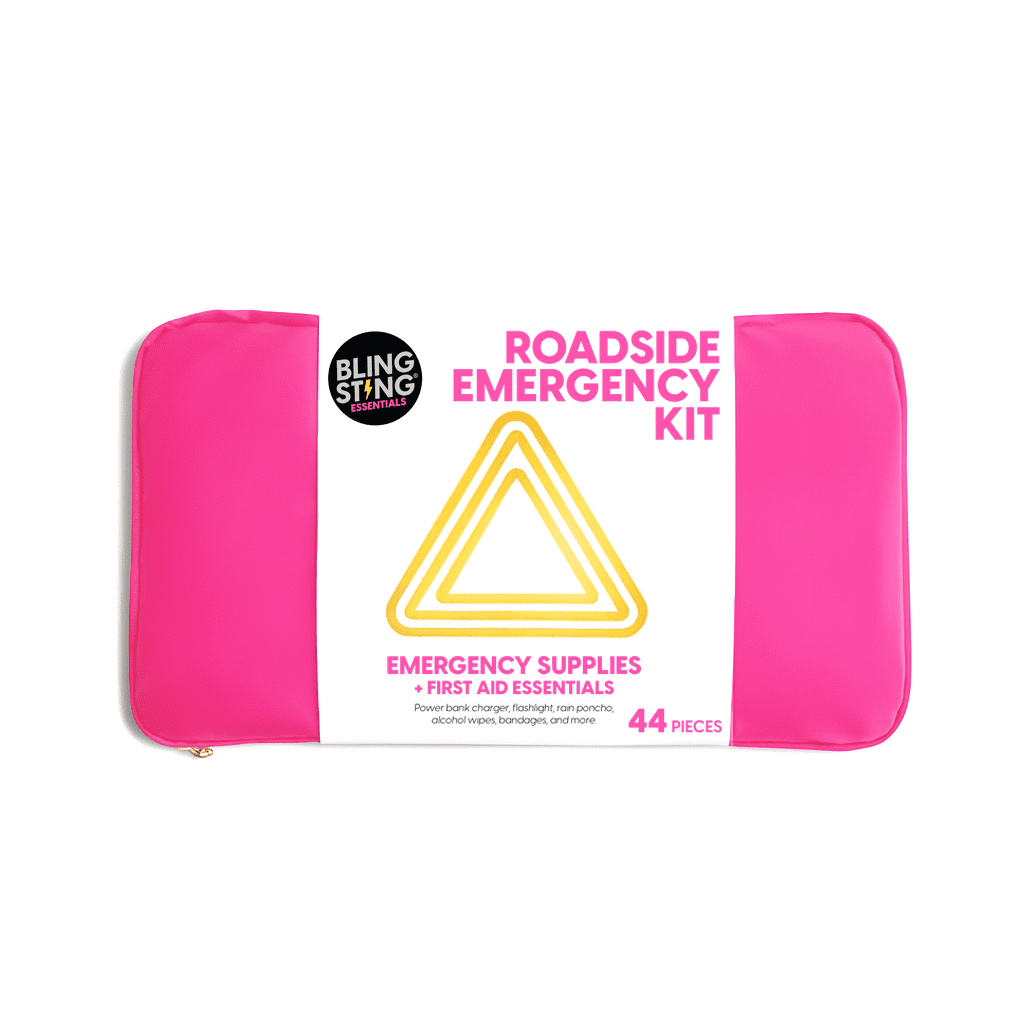 BLINGSTING, Car Emergency Kit, Pink
