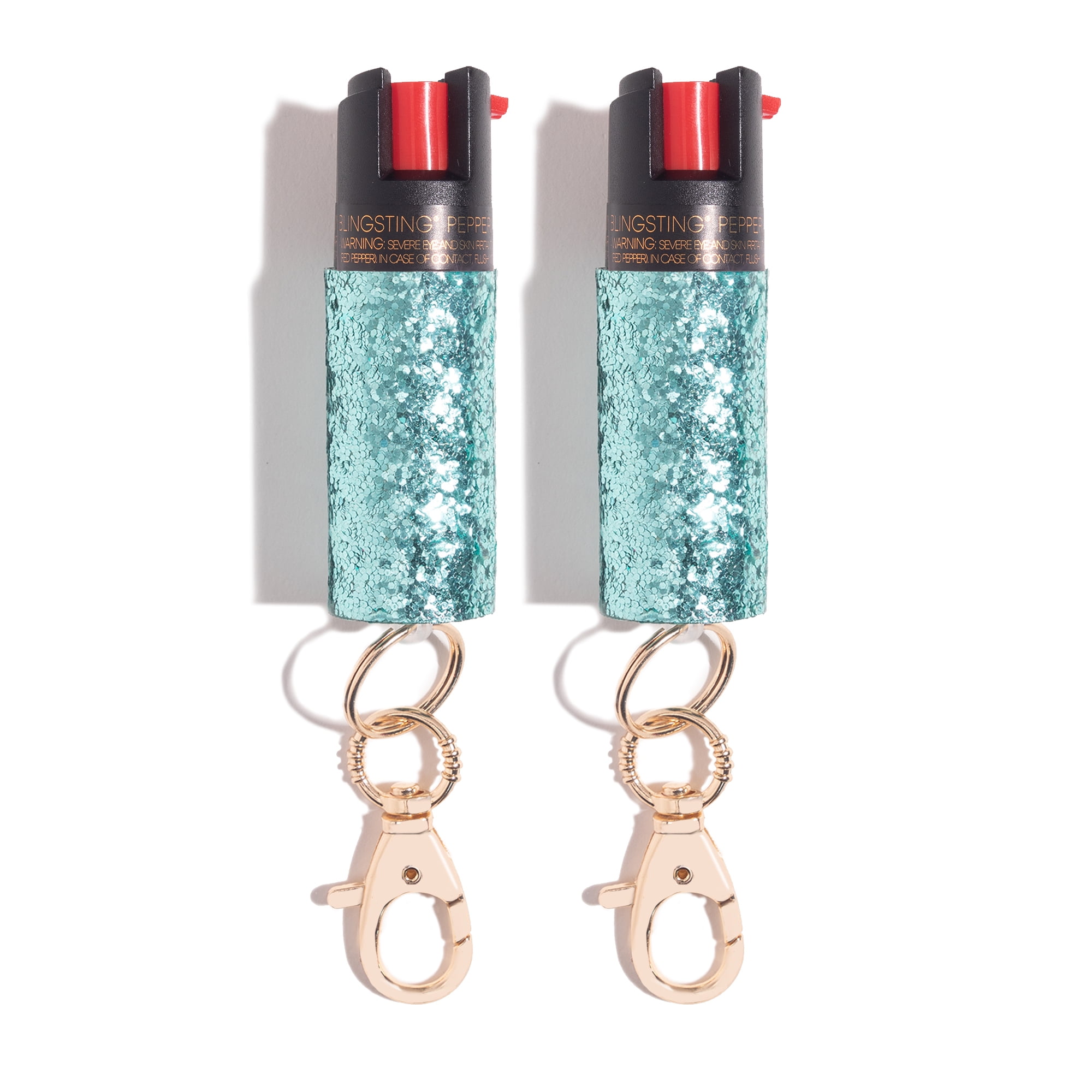 BLINGSTING Essentials Pepper Spray for Self Defense, Mint, 2 Pack, 1 in x 1 in x 3 in