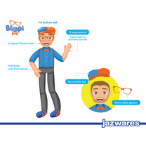 BLIPPI 16" My Buddy Plush Toy