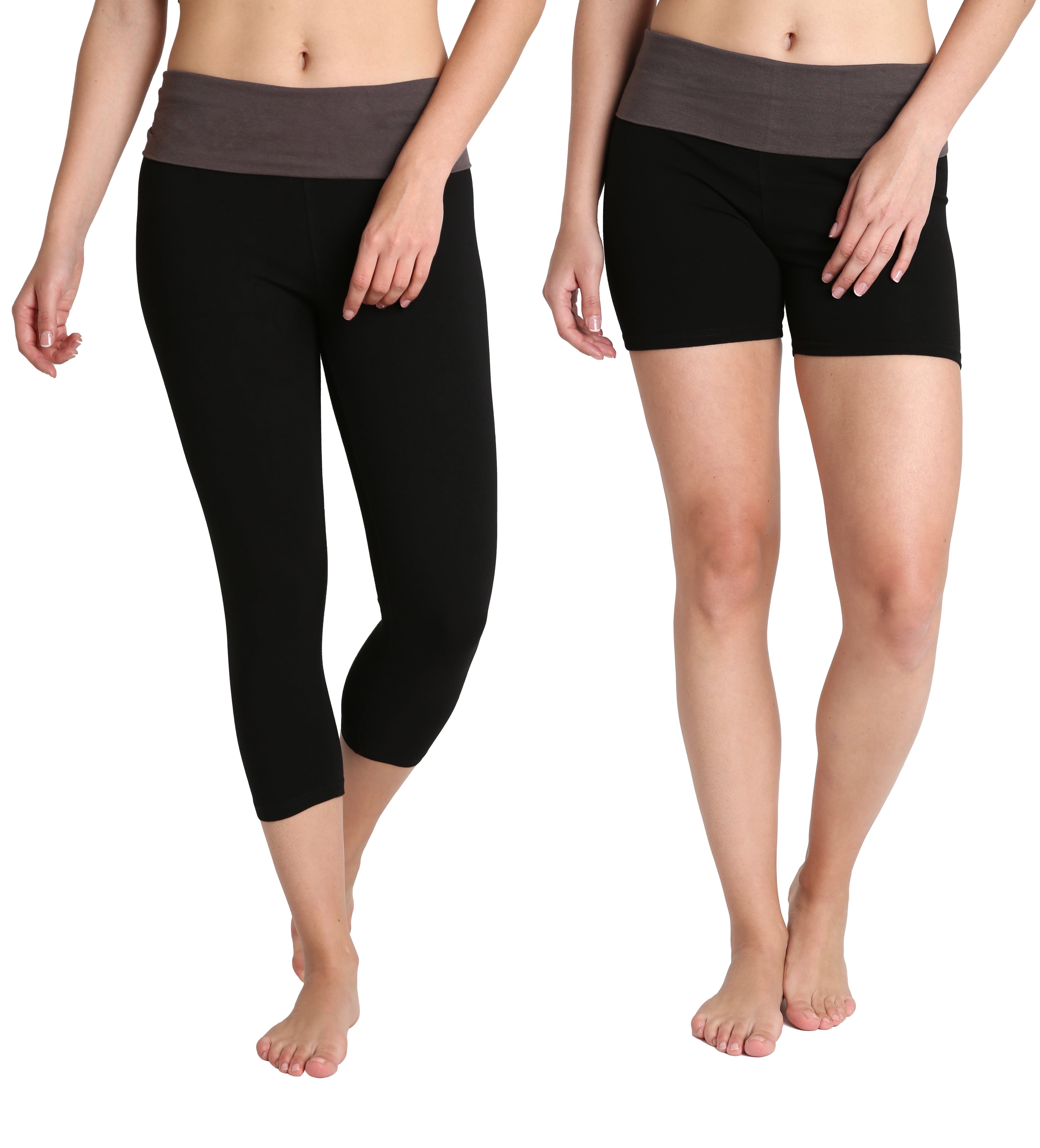 BLIS Active Yoga Capri and Short Set, (Women's) 2-Pack