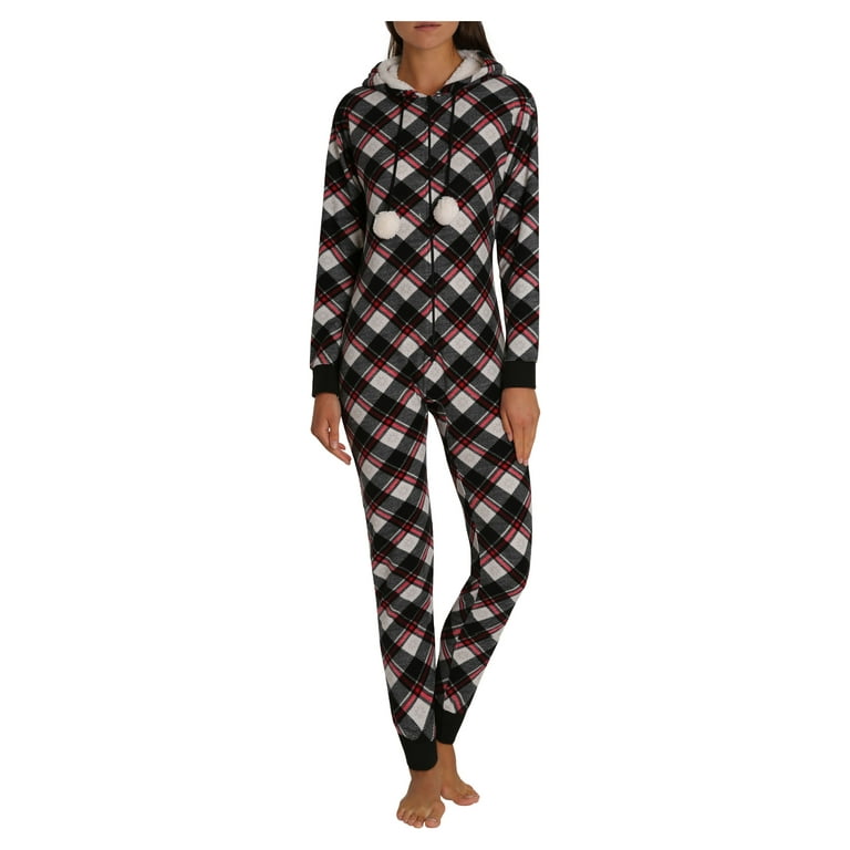 Womens onesie pajamas walmart sale