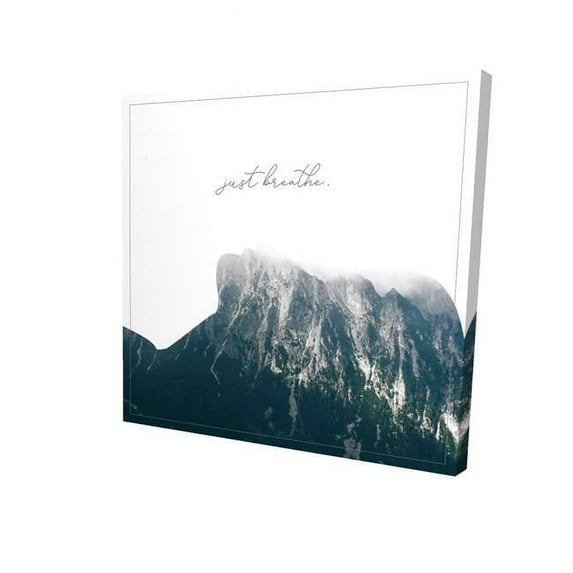 Begin Home Decor 2080-1616-QU25 16 x 16 in. Just Breathe-Print on Canvas