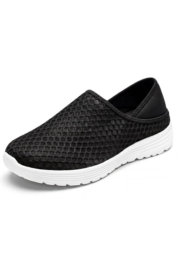 Casual Slip-on Shoes Quick Dry Lightweight Breathable Unisex Shoes Black 5