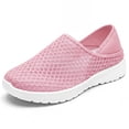 thumbnail image 1 of BLISSFUL STEP Casual Slip-on Shoes Quick Dry Lightweight Breathable Unisex Shoes Pink 11.5, 1 of 5