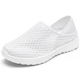 thumbnail image 1 of BLISSFUL STEP Casual Slip-on Shoes Quick Dry Lightweight Breathable Unisex Shoes White 9, 1 of 5