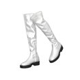 thumbnail image 1 of BLISSFUL STEP Platform Lug Sole Chunky Low Heel Over Knee High Boots for Women Silver 8, 1 of 8