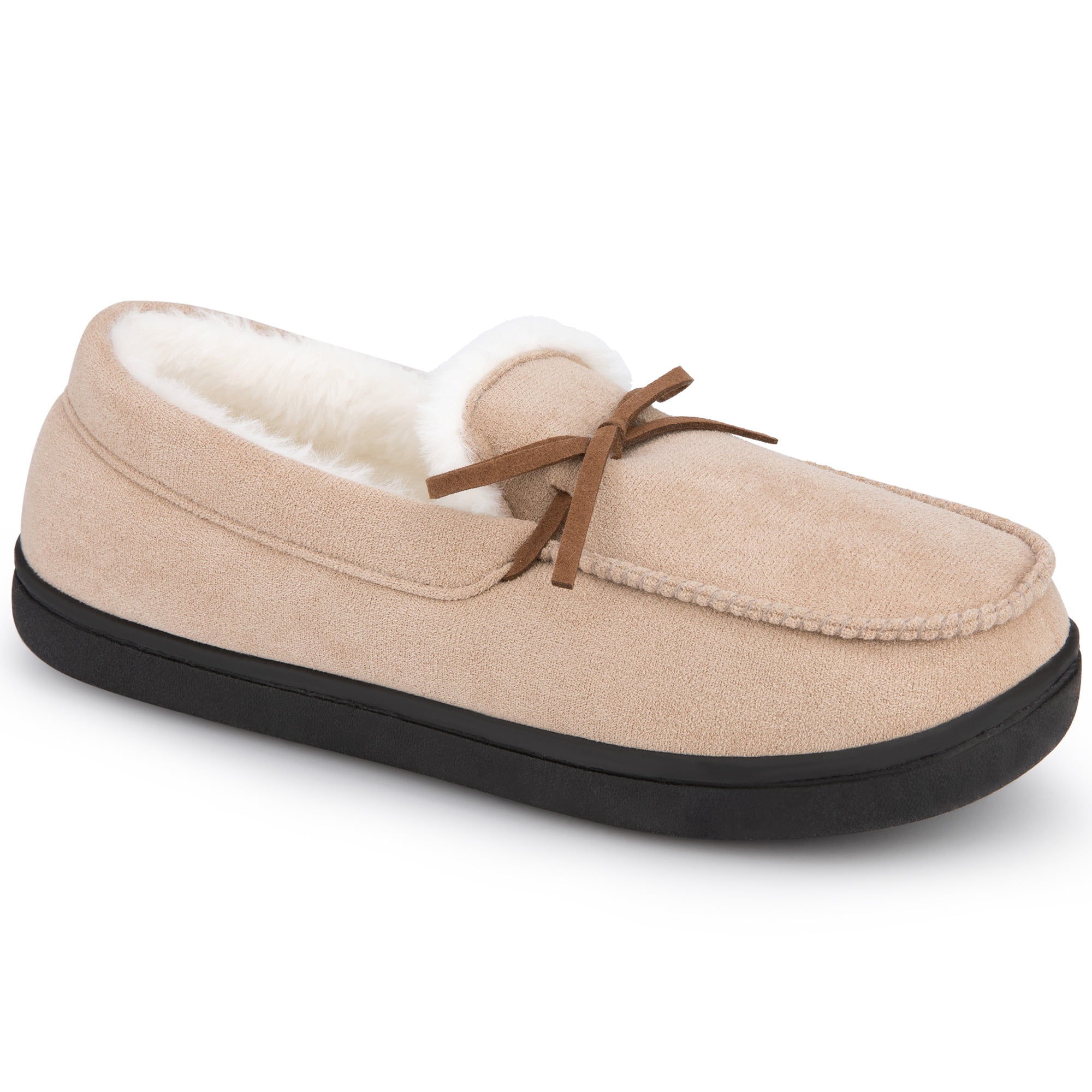 Step Sandals BLISSFUL STEP Women's Fuzzy House Shoes Flat Bow Backless Slippers ...