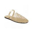 thumbnail image 1 of BLISSFUL STEP Women's Mesh Round Toe Slip on Slides Flats Sandals Gold 8, 1 of 6