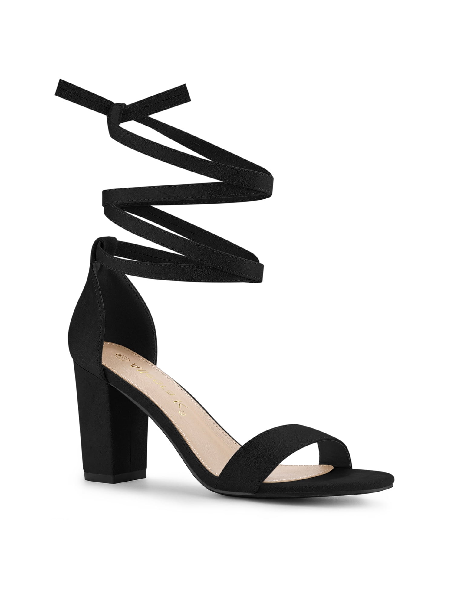 Step Sandals BLISSFUL STEP Women's Sandals Lace Up Open Toe Block Heel Two Way Wear ...
