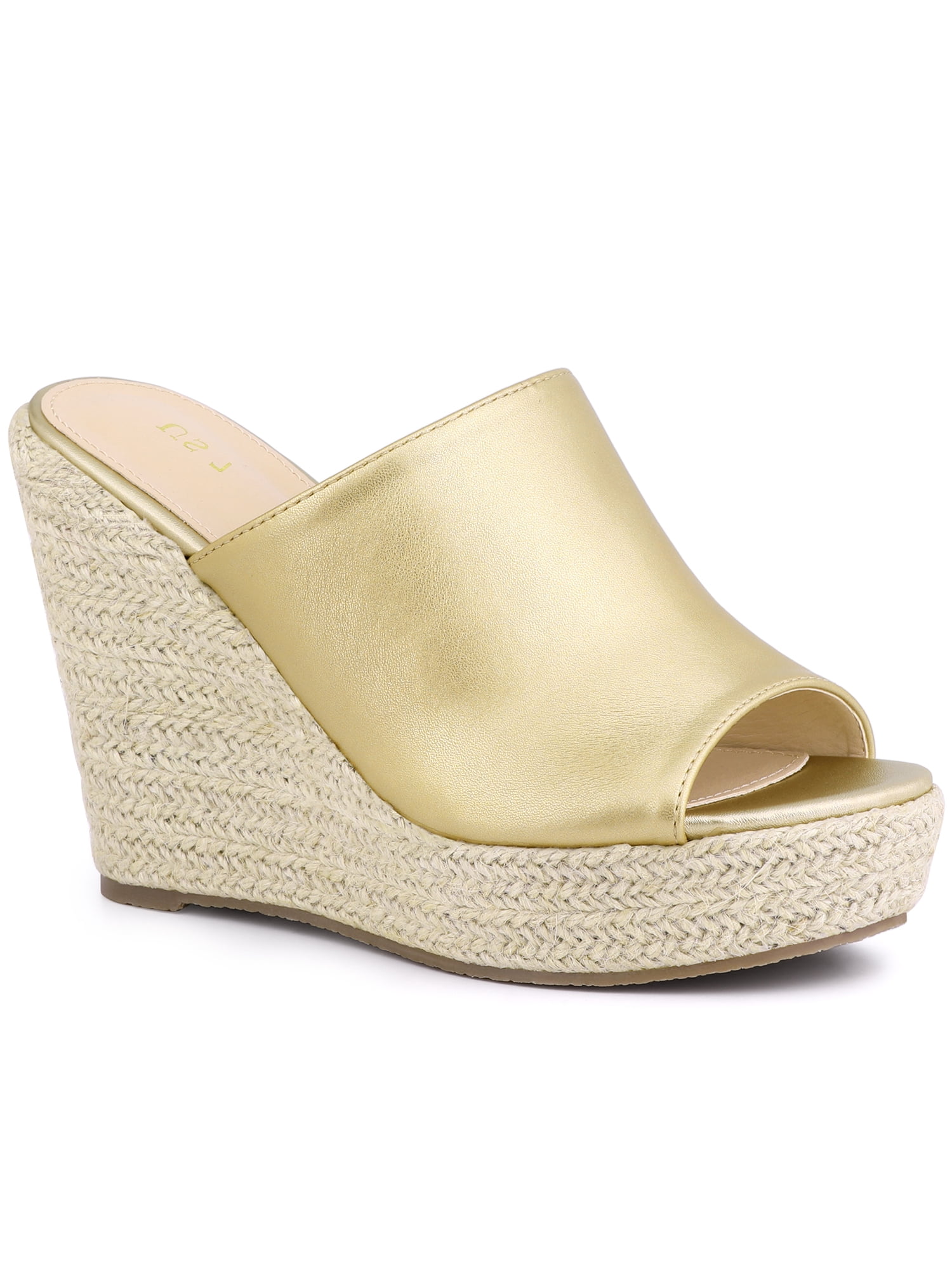 Step Sandals BLISSFUL STEP Women's Sandals Open Toe Espadrille Wedge Heel Platform ...