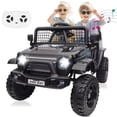 thumbnail image 1 of BLISSRIDE 24V Kids Ride on Truck Car with Remote Control, 2 Seater Ride on Toy w/4WD Motor, 5mph Speed, Bluetooth Music, Spring Suspension, LED Light, Battery Powered Car for Big Kids Boy Girl, Black, 1 of 7