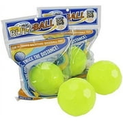 Blitzball High Performance Curving Plastic Baseballs Pack of 4 for Backyard Fun