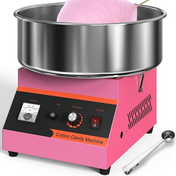 BLITZHOME Cotton Candy Machine,1000W Electric Commercial Cotton Candy Maker,with Stainless Steel Bowl, Sugar Scoop,Easy & Safe to Use