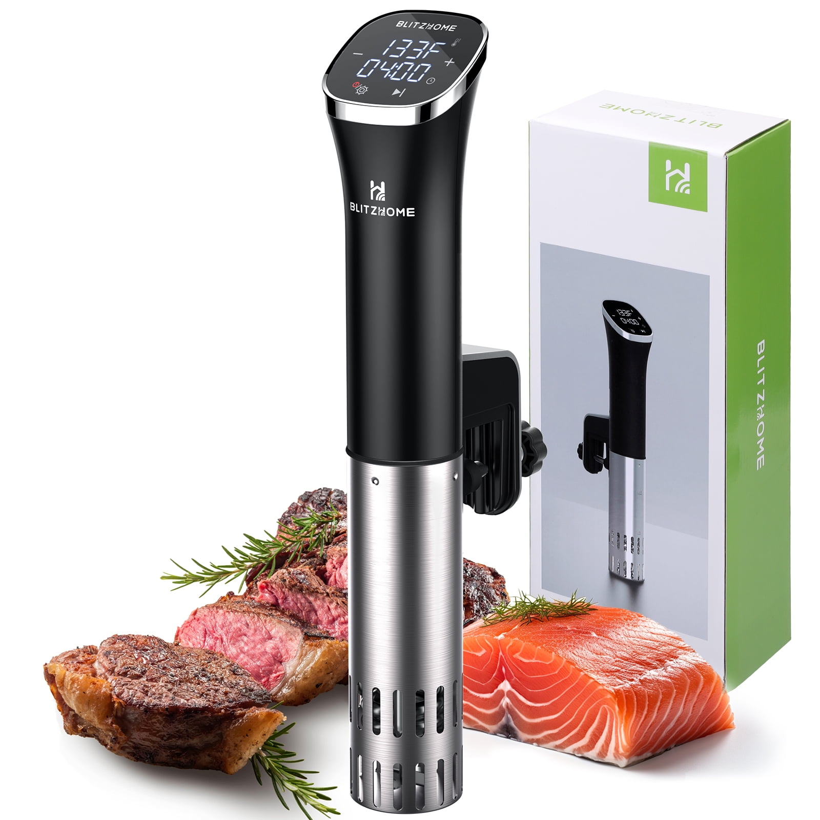 BLITZHOME WIFI Sous Vide Cooker ,Compact Sous Vide Machine,Ultra