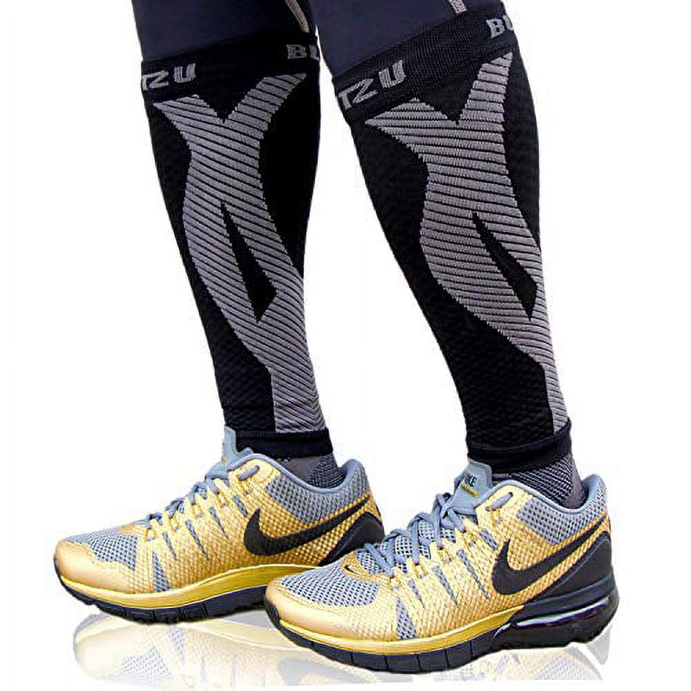 Deago Compression Socks Leg Warmers for Women & Men - Best for Running,  Athletic Sports, Flight Travel Pregnancy, Shin Splints - Below Knee High