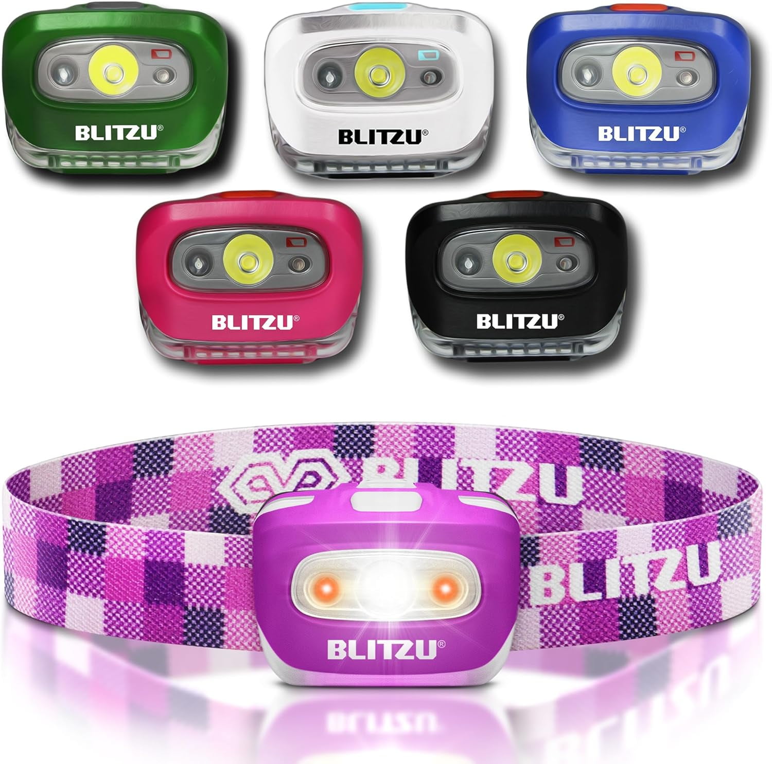 BLITZU Rechargeable Headlamps for Adults, Camping Accessories Clearance,  Camping Gear Equipment, Head Lamp to Wear, Head Flashlight Camping  Essentials