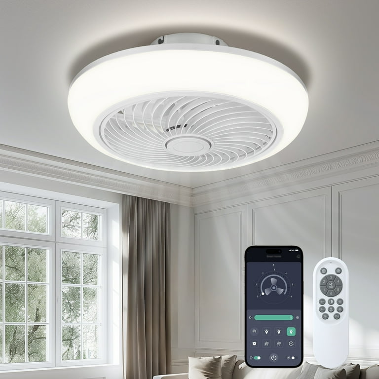 ⠜ꕤりおな‪ꕤ⠜　0618 Hunter Fan 48 inch Low Profile Brushed Nickel Ceiling Fan