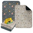 thumbnail image 1 of BLIWINPT D Dog Mats for Floors Waterproof Absorbent and Leakproof Reusable Dog Kennel Pad Washable Pee Pads for Dogs Dark Colors 2 Packs (S, 18” - 24”), 1 of 7
